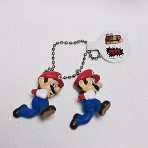 슈퍼마리오 3D 퓨리월드 가챠 피규어 키링 마리오