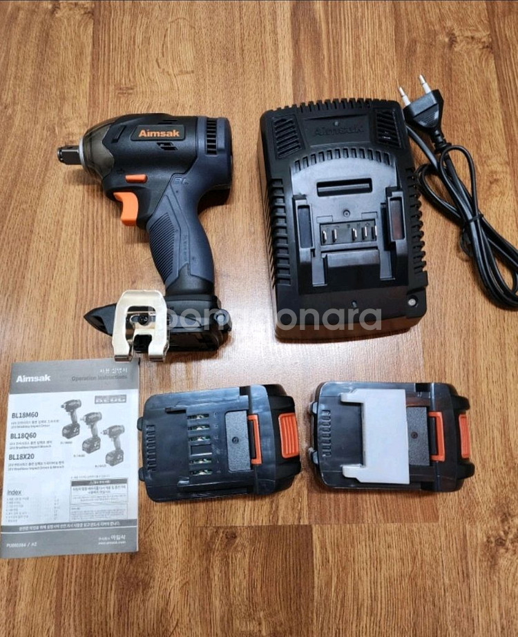 아임삭 18v 브러시리스 충전 임팩트 렌치 BL18Q6--0
