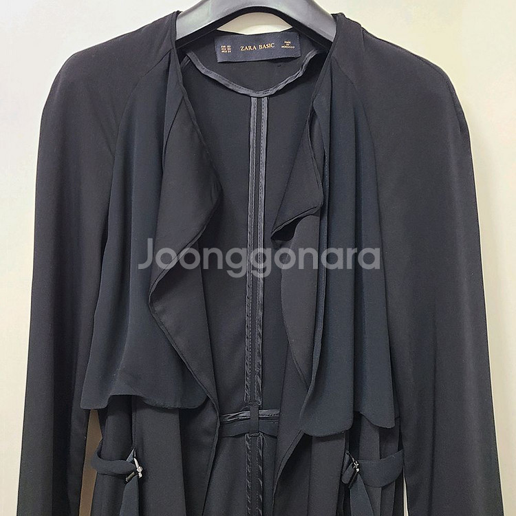 ZARA 자라 차르르 떨어지는 트렌치모티브 로브가디건--2