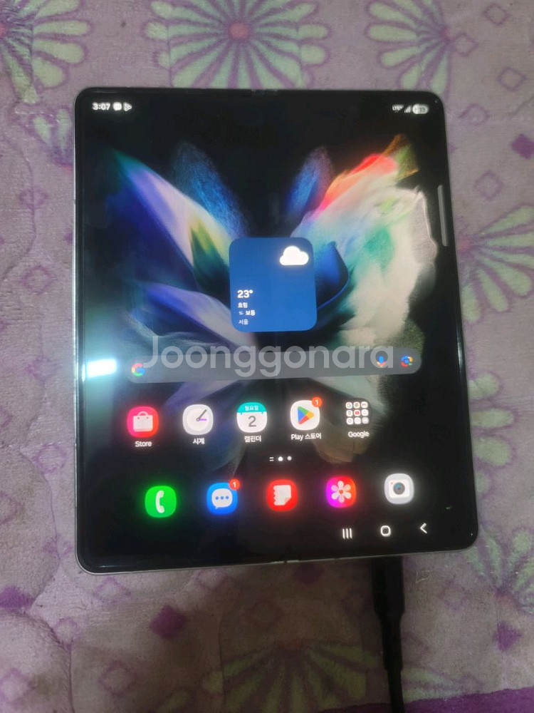 갤럭시 폴드3 256GB (실버) 팝니다.--1