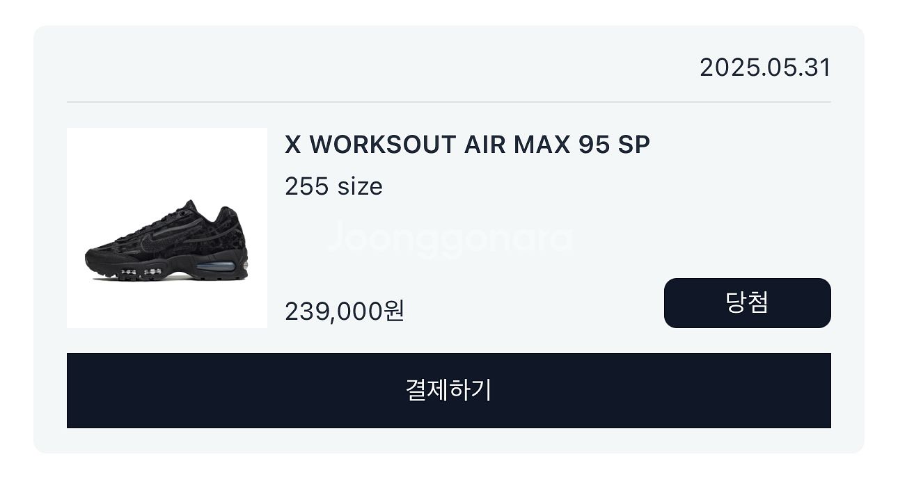 255) 웍스아웃 에어맥스 95 SP--0