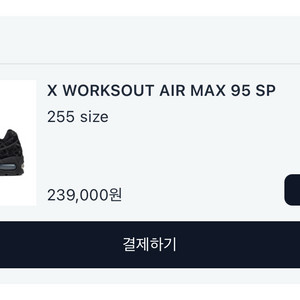 255) 웍스아웃 에어맥스 95 SP