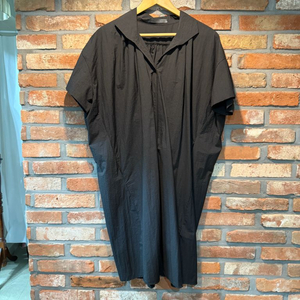 바스락 나일론 블랙반팔원피스 3269