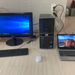 HP 파밀리온 HPE -360KI 4코어 데스크탑 셋트
