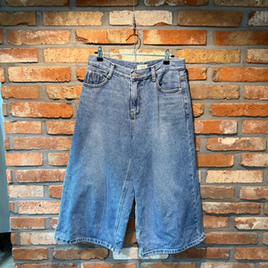 (M)오버핏 와이드중청바지 버뮤다 3251