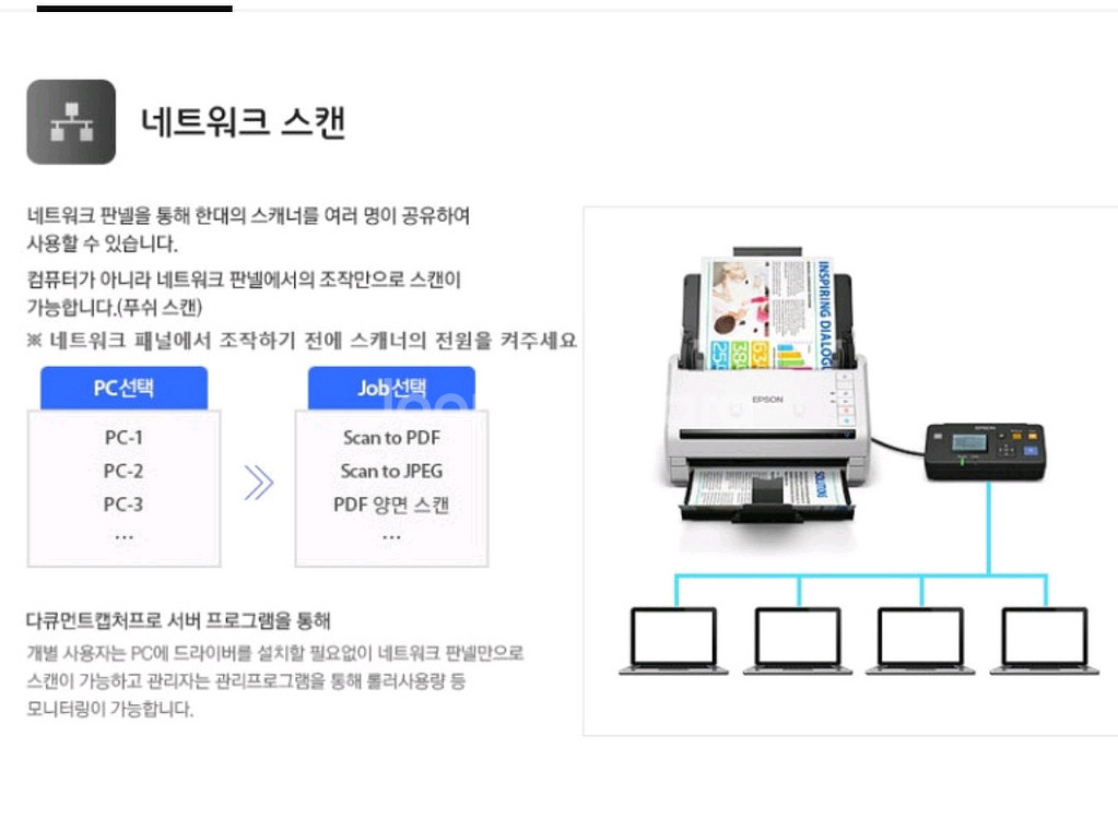 앱손 ds-770 북스캐너.신분쯩 스캔도 가능--6