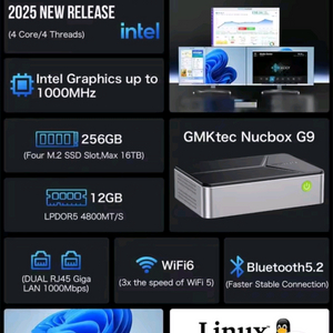 미니PC(N150, DDR5 12램, 4SSD slot