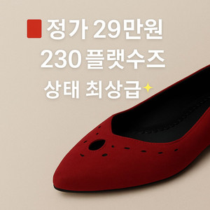 플랫슈즈 바이네르 정가29만원 스웨이드 새상품급 효도화