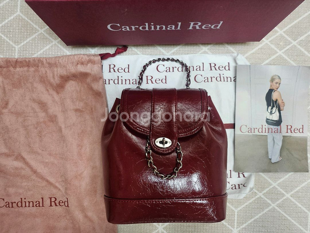 Cardinal Red 하우아백레드 카디널레드백팩가방--2