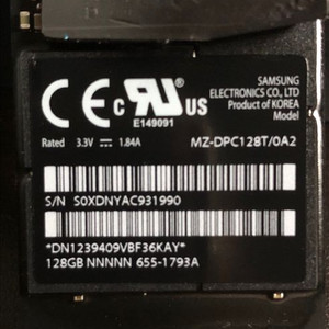 맥용 삼성 128GB SSD 판매합니다.
