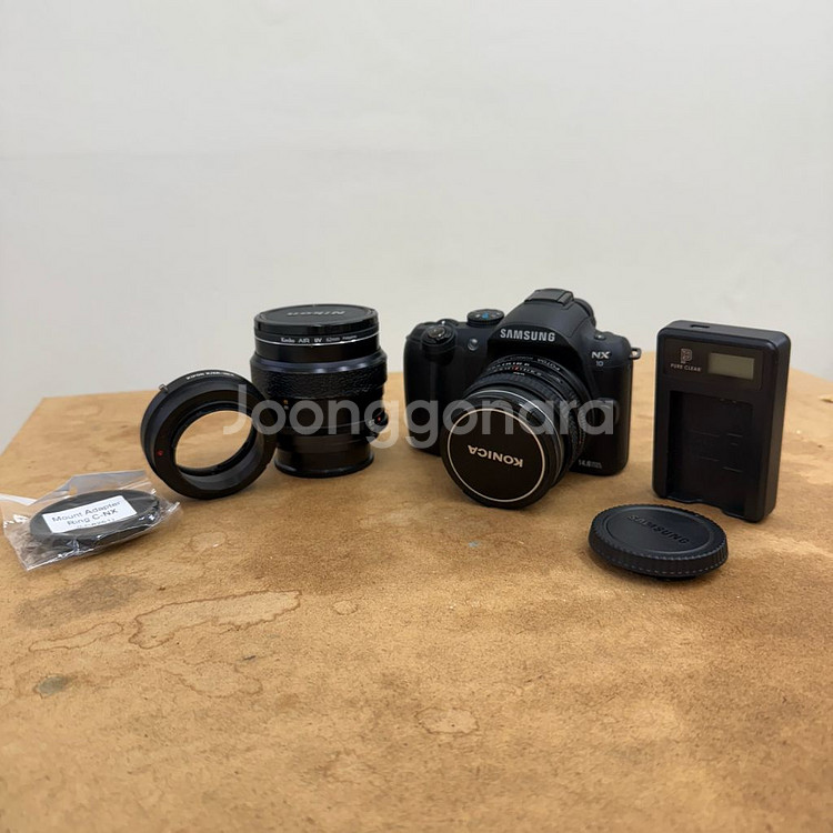 코니카 헥사논 AR 수동 렌즈 + 어댑터, NX10--0