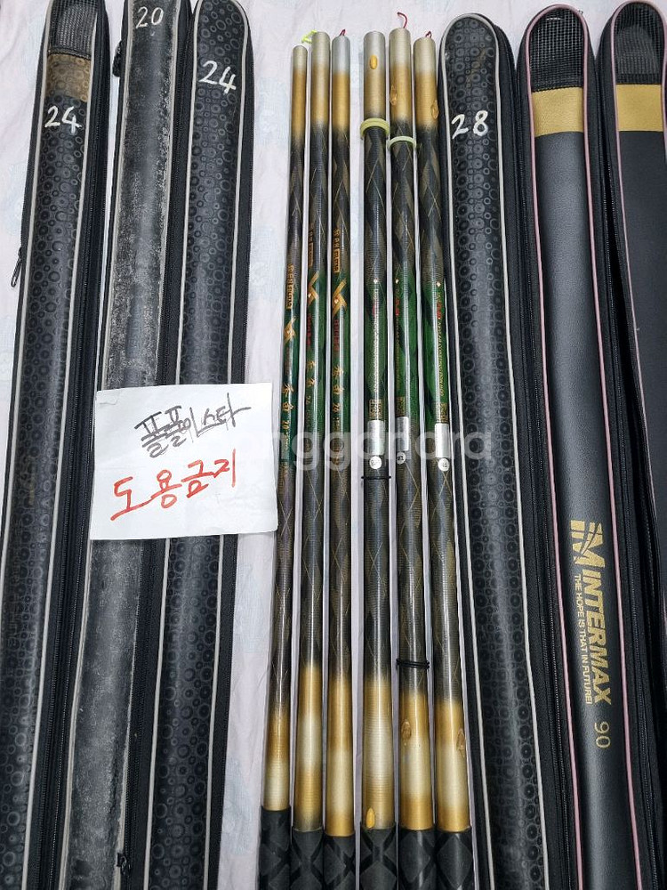 중고 은성 다이어플랙스향어 20,24,28칸 민물낚시대--4