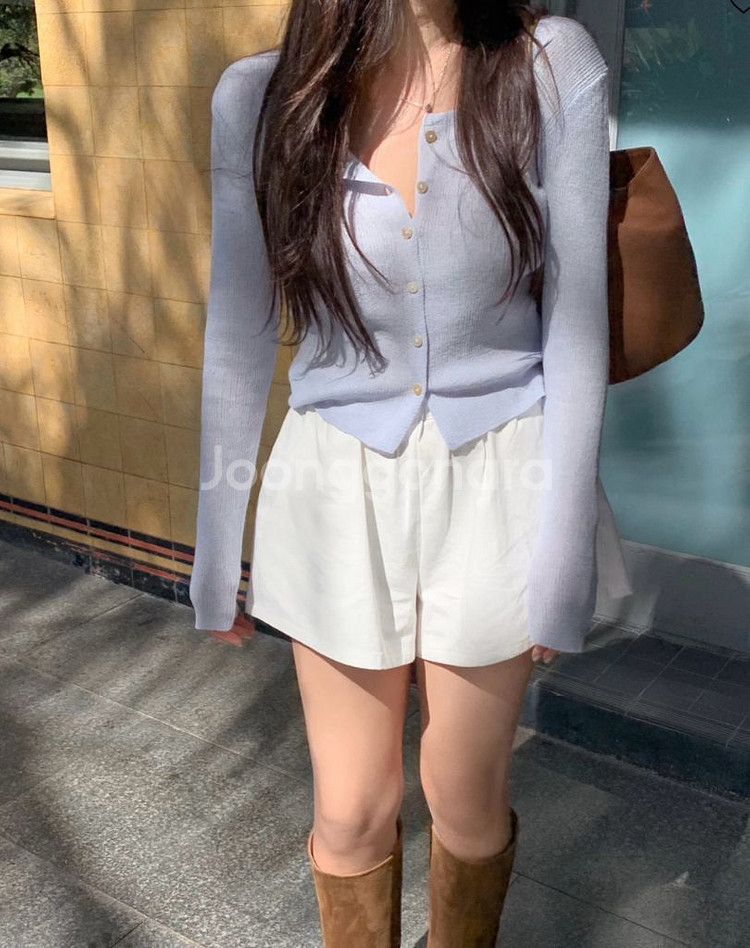 리즈 Vase slim cardigan(basic)--1