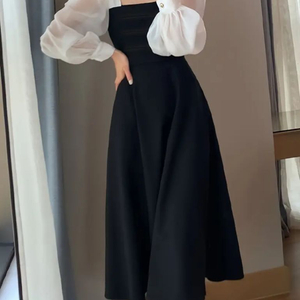 블랙 롱원피스 새상품 S 하객룩