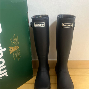 바버 롱 레인부츠