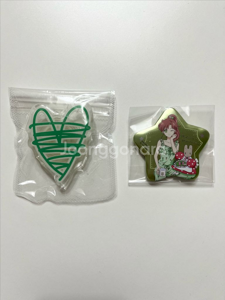 하트 그립톡,마코토x마론크림 뱃지--0