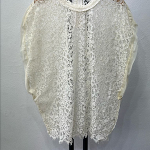 정품) 랑방 한섬 레이스 블라우스