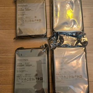 WD 18tb HDD 미개봉 신품 팔아요