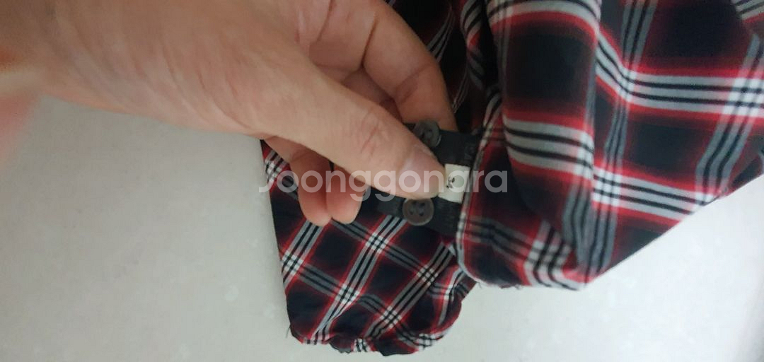 이자벨마랑 에뚜왈 체크 퍼프 블라우스 34사이즈--3