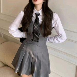 [L]영국교복 프레피룩 하이틴세트 스쿨룩 조끼긴팔 대여