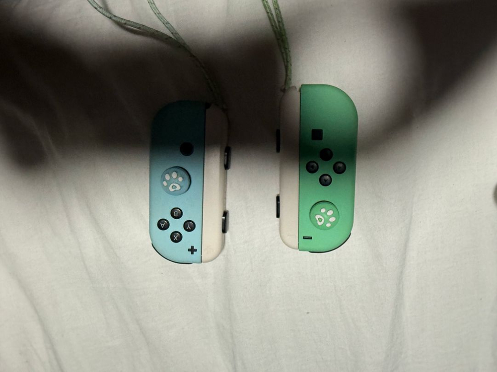 구형 닌텐도 스위치 동숲에디션 각종 악세사리 이미지