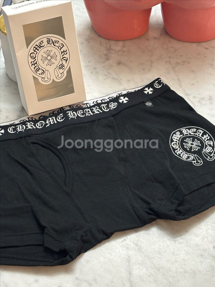 크롬하츠 복서 브리프 블랙 M 새상품--0