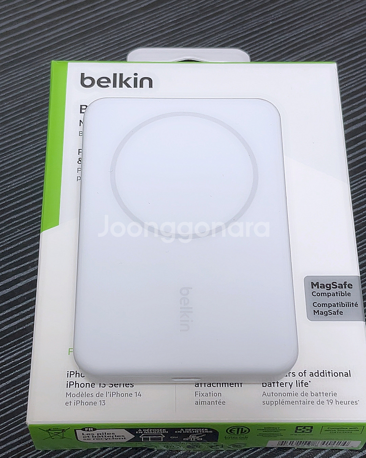 벨킨 5000mAh 맥세이프 마그네틱 무선 보조배터리--0