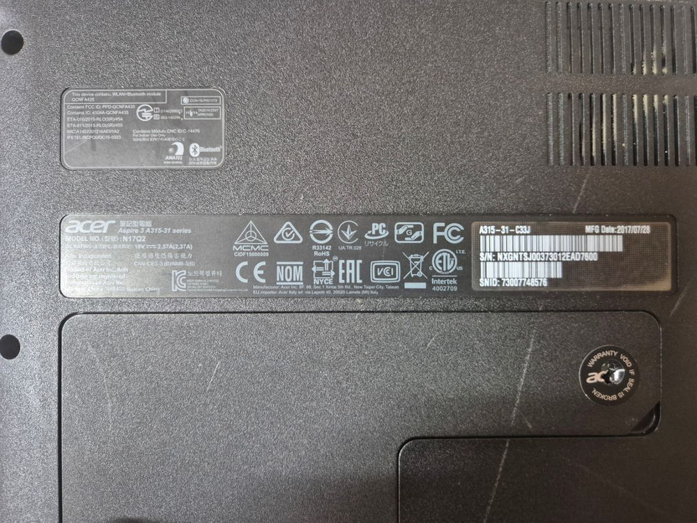 에이서 acer a315-31 n17q2 이미지
