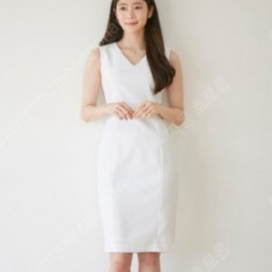 으네드레스 브이넥 민소매 원피스