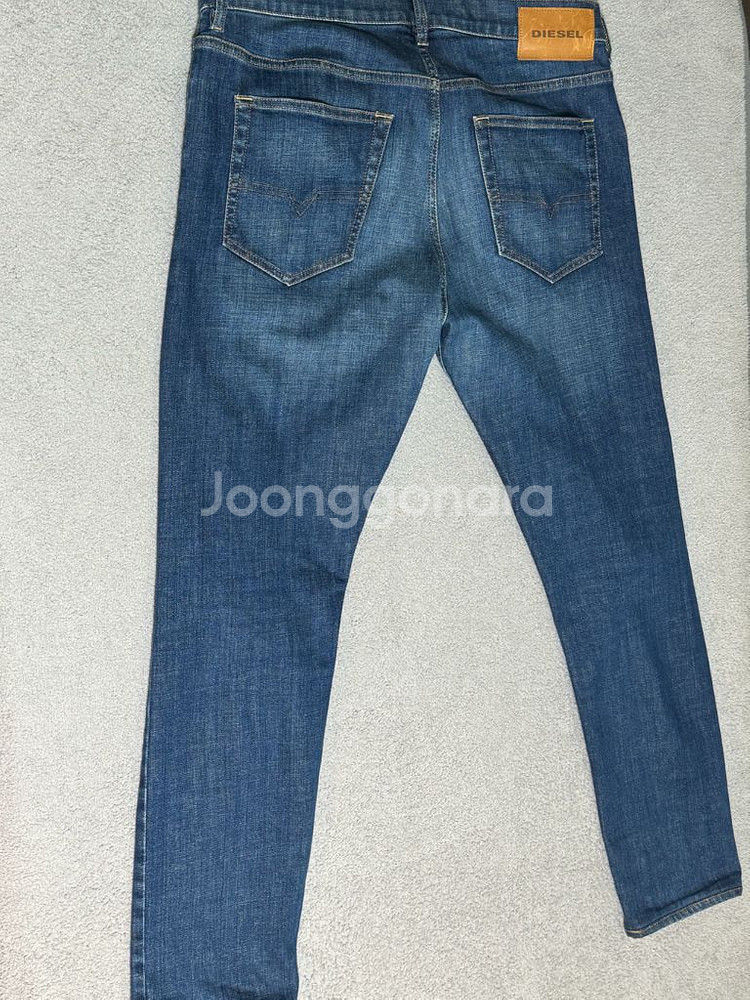 34 디젤 D-LUSTER 슬림 데님 진청 청바지--4