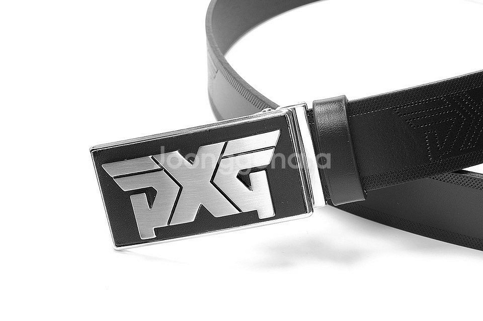 PXG 골프 사각 플레이트 스틸로고 투톤 골프 벨트--5