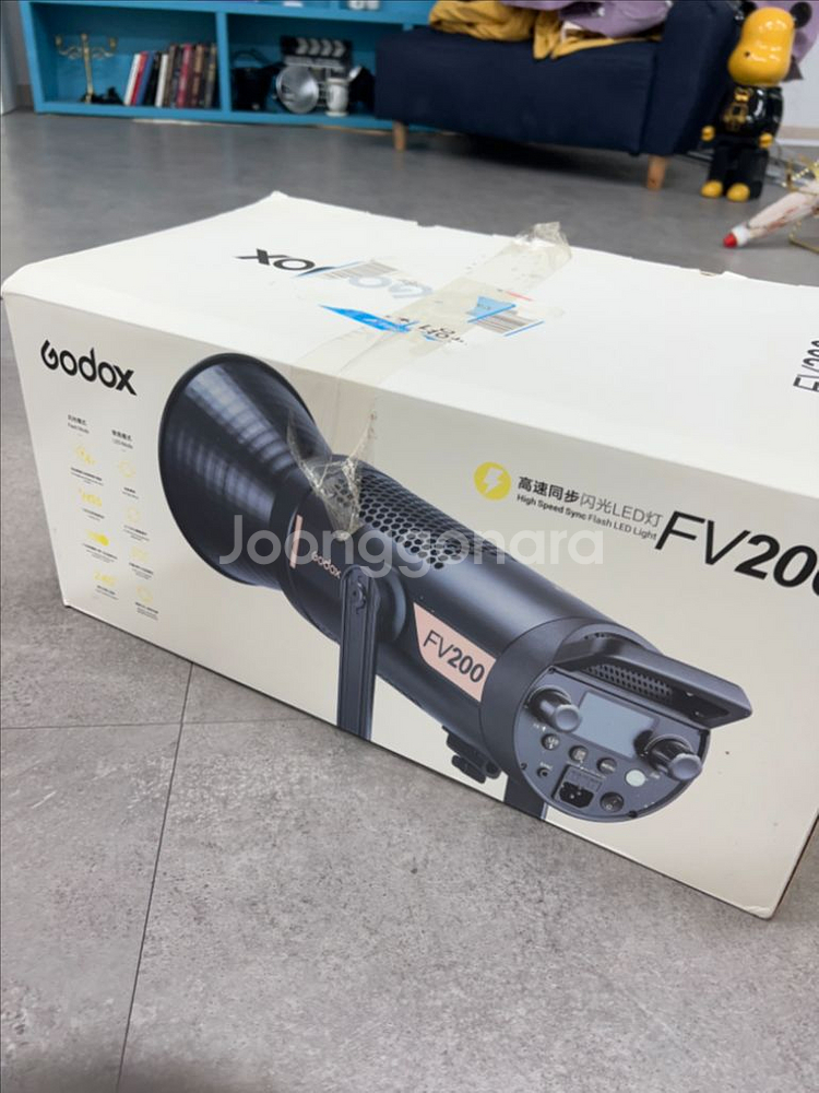 고독스 Fv200 순간광 지속광 조명 + 조명대 세트--6