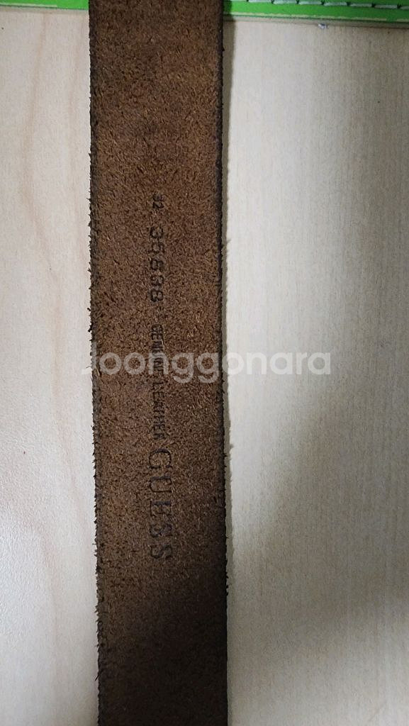 미국 게스 통가죽 찡 벨트--6