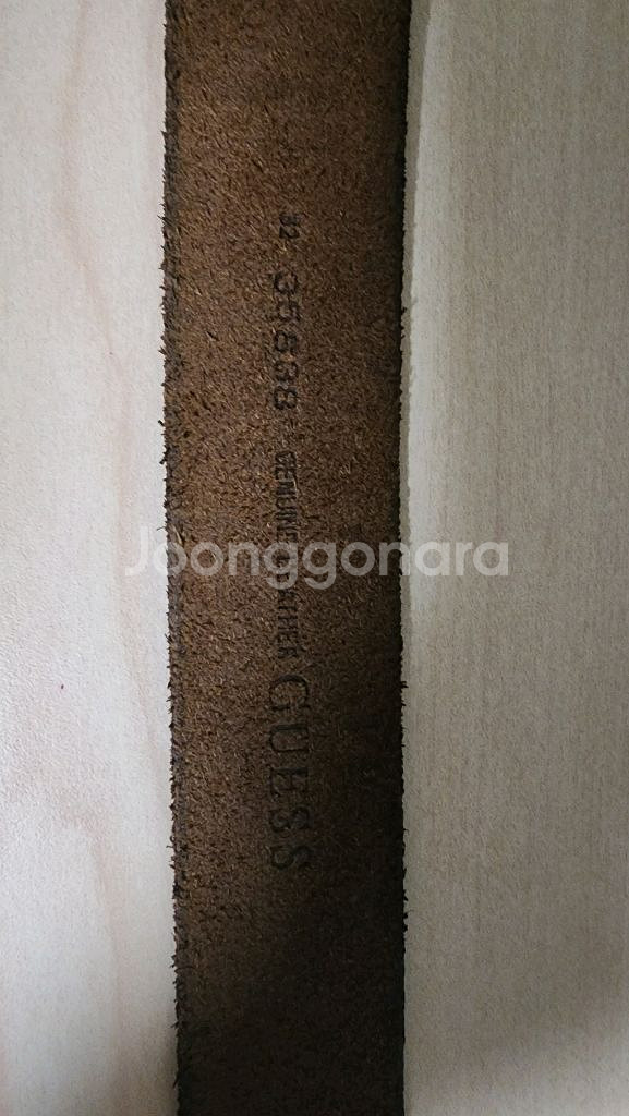 미국 게스 통가죽 찡 벨트--5
