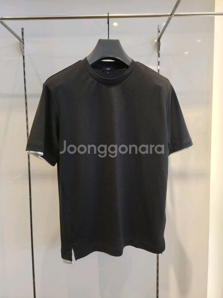 TNGT 블랙 레이어드반팔--0