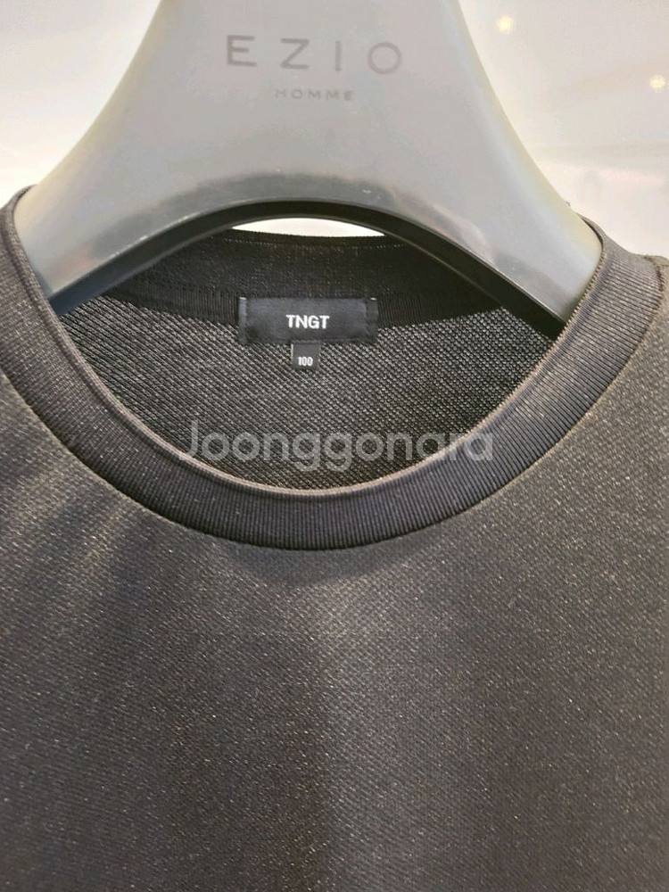TNGT 블랙 레이어드반팔--2