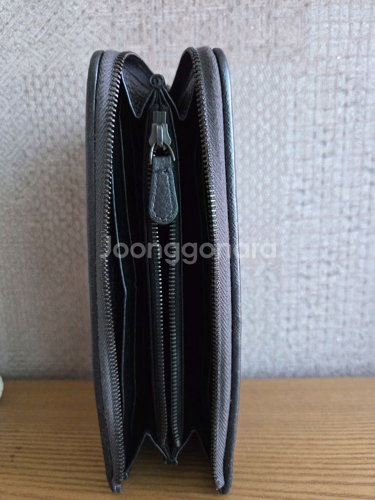 보테가베네타 ㄱ자 지퍼돌이 장지갑--1