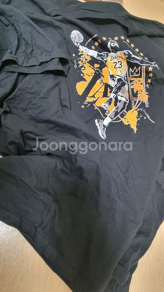 르브론반팔티 새상품 6xl검정--2