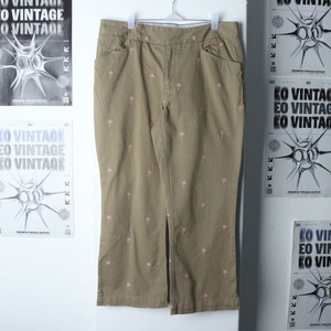W(L-XL) 타미힐피거 면바지 팬츠 브라운 아메카지