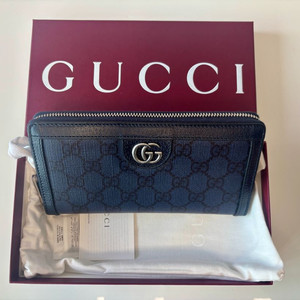 (새상품)구찌 오피디아 집 어라운드 GG 지퍼 장지갑