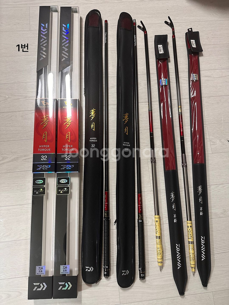 민물낚시대 몽월 판야 6공찌 낚시 세트--0