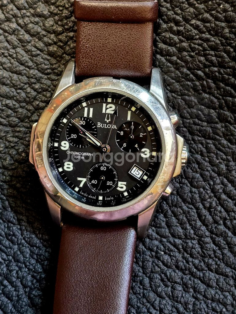 BULOVA 크로노그래프 실버시계 63B70쿼츠시계분양--0