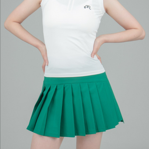 말본 골프 여성 골프웨어 로고 포인트 카라 슬리브리스
