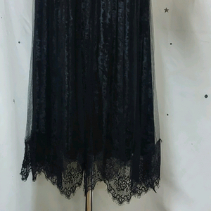 새상품 밴딩 롱 스커트 시스루 레이스 치마