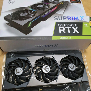 그래픽카드 MSI 지포스 슈프림X 3080TI-S급