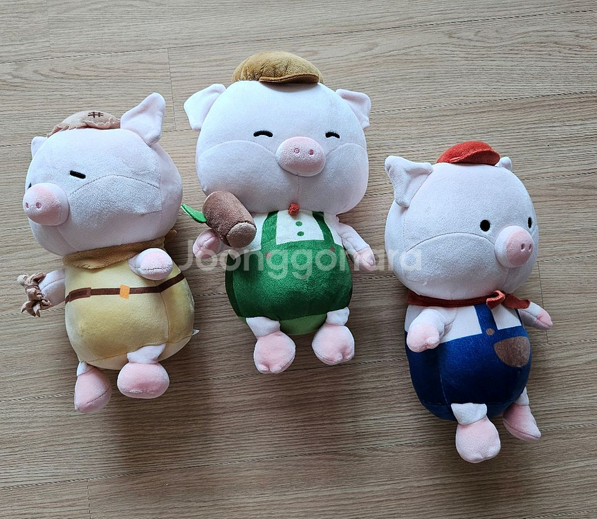 아기돼지삼형제 인형 일괄--0
