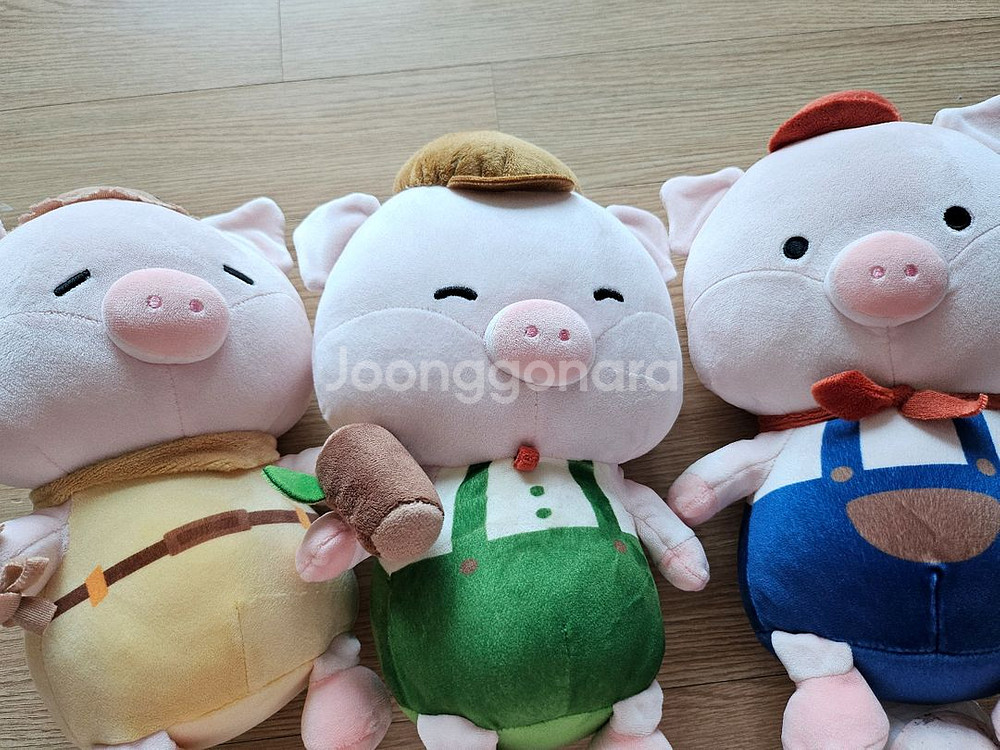 아기돼지삼형제 인형 일괄--3