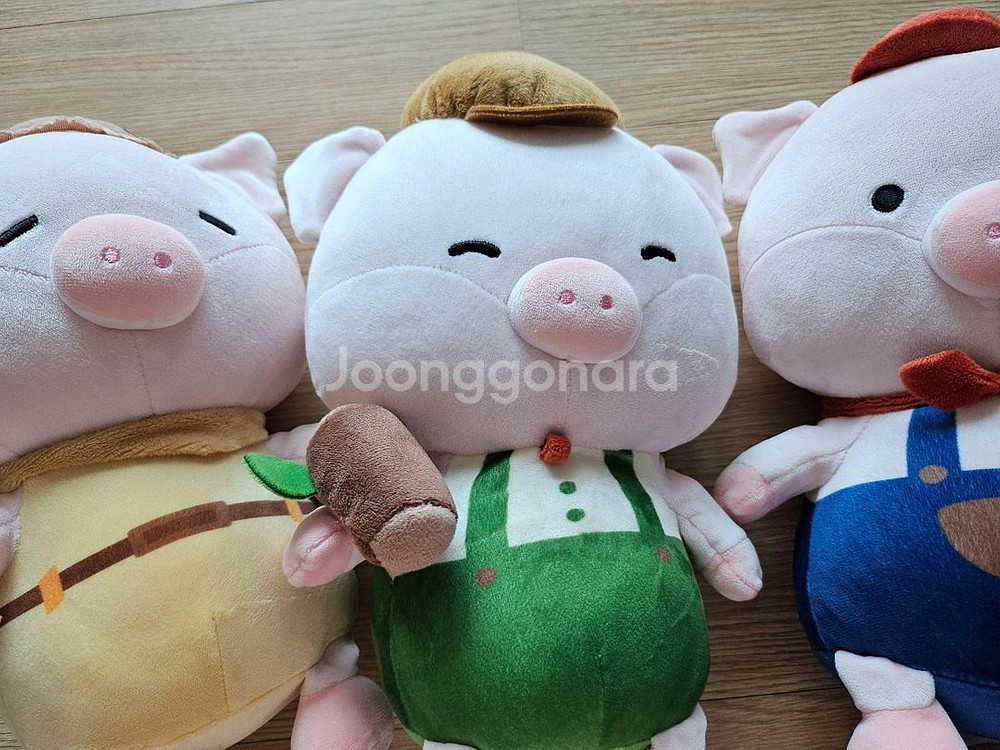 아기돼지삼형제 인형 일괄--2