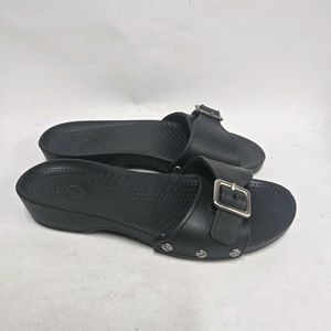 크록스 버클 슬리퍼 블랙 230