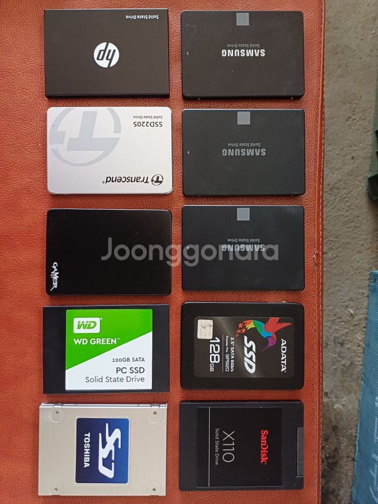 ssd 120gb 6개+128gb 4개일괄--0